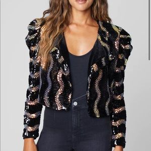Blank NYC Black Sequin Blazer